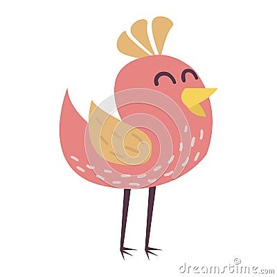 Cute bird vector illustration cartoon colorful Vector Illustration