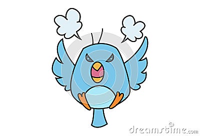 Cute Birdie Cartoon Illustration