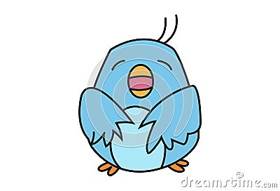 Cute Birdie Cartoon Illustration