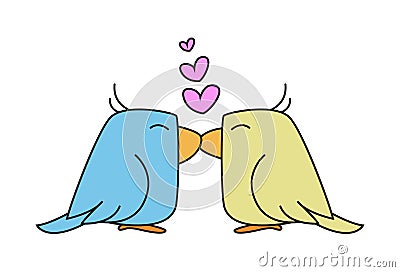 Cute Birdie Cartoon Illustration