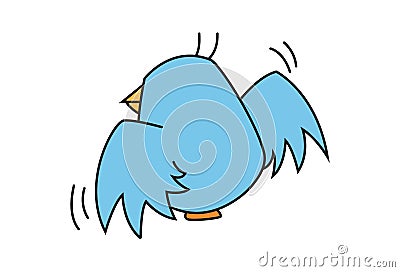 Cute Birdie Cartoon Illustration