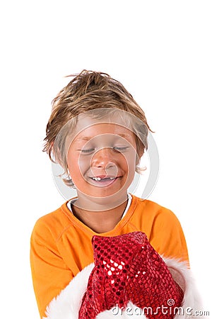 Cute blond boy Stock Photo