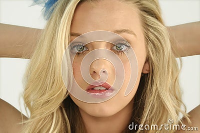 Cute Blonde Teen Stock Photo