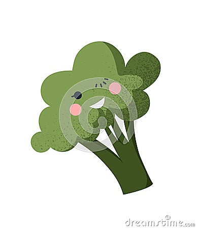 Cute broccoli concept Vector Illustration