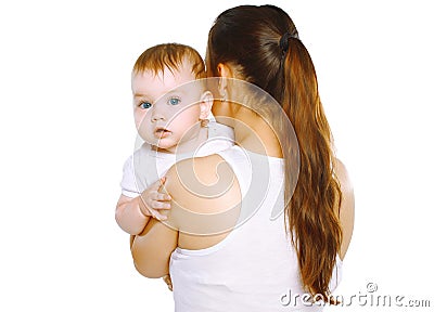 Cute calm baby and mother Stock Photo