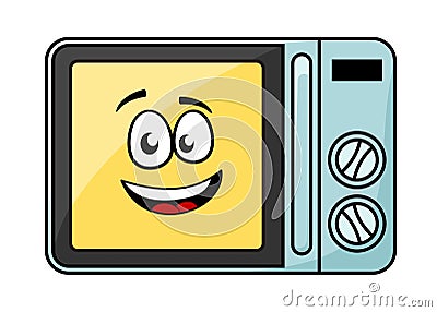 oven cartoon microwave cute