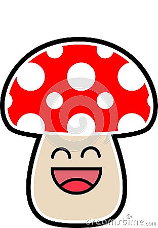 Cute Cartoon  Mushroom Royalty Free Stock Photos Image 