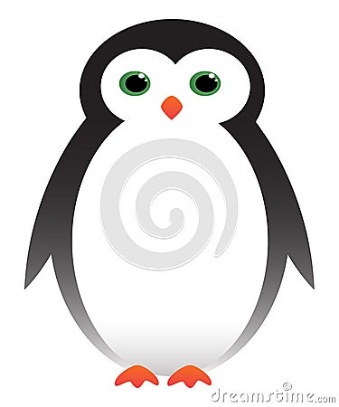 Cute cartoon penguin Vector Illustration