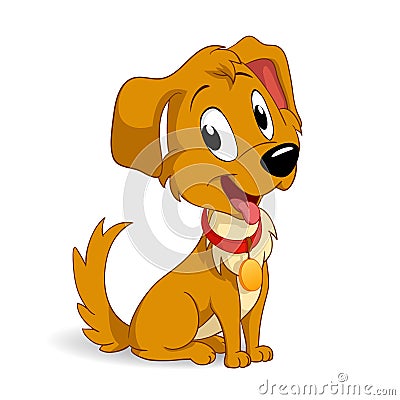 Cute Cartoon Puppy Dog Stock Photography - Image: 19002352