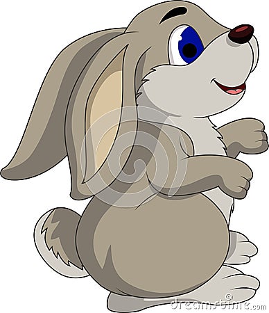 Cute cartoon rabbit Stock Photo