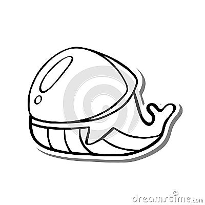 C124 Space Whale Vector Illustration