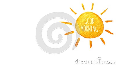 Cute Cartoon Sun Painted in Watercolor. Good Morning. Hand Drawn Illustration. Stock Footage - Video of idea, channel: 83168558 Cute Cartoon Sun Painted in Watercolor. Good Morning. Hand Drawn Illustration. Stock Footage - Video of idea, channel: 83168558