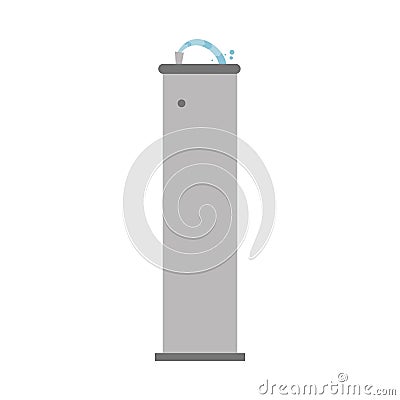 Cute cartoon vector illustration of a drinking fountain Vector Illustration