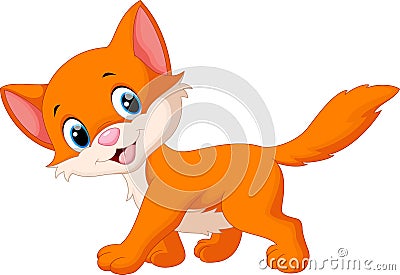 Cute cat cartoon Cartoon Illustration