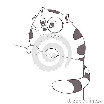 Cute cat Vector Illustration