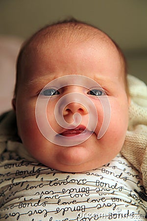 Cute Caucasian baby Stock Photo