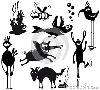 Cute characters Vector Illustration