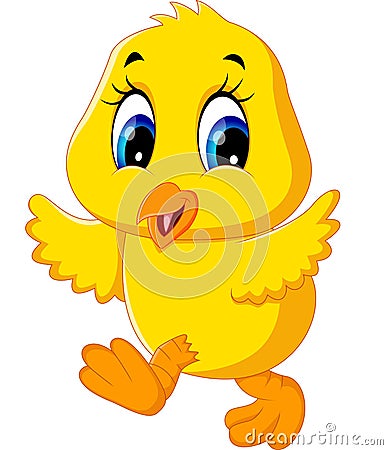 Cute chicken cartoon Vector Illustration