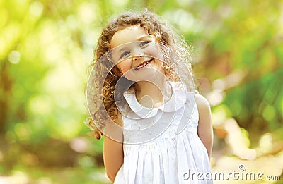 Cute child shone with happiness Stock Photo