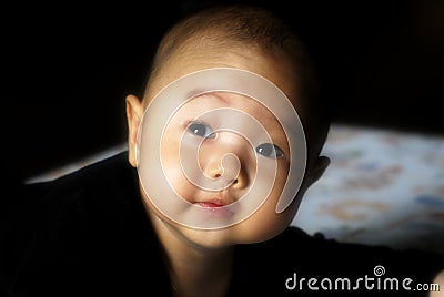 Cute Chinese Baby Stock Photo