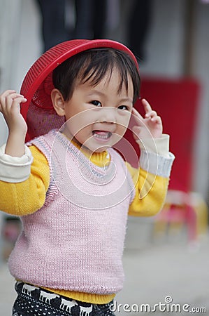 Cute chinese girl Stock Photo