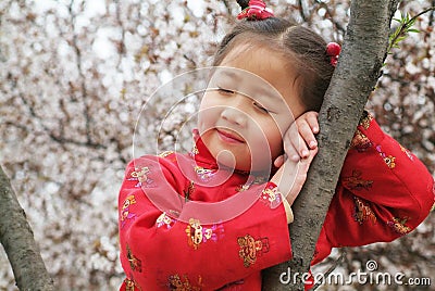 Cute Chinese Girl Stock Photo