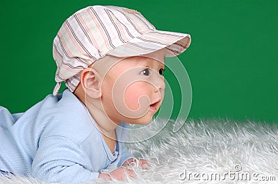 Cute chinese infant baby Stock Photo