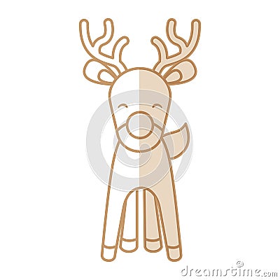 Cute christmas reindeer Vector Illustration