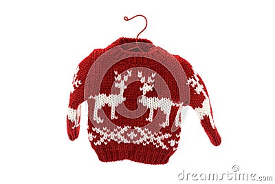 Cute Christmas sweater Stock Photo