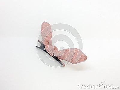 Little pink clip hair Stock Photo