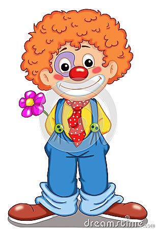 Cute clown Cartoon Illustration