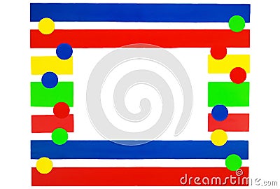 Cute Colorful Frame Stock Photo