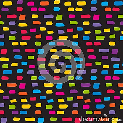 Cute colourful hand drawn pattern design Vector Illustration