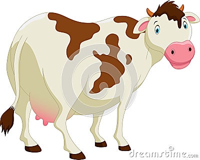 Cute cow cartoon Cartoon Illustration