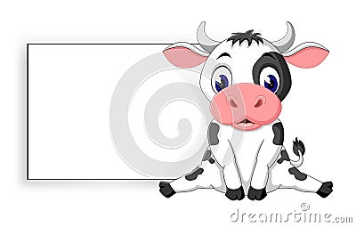 Cute cow Vector Illustration