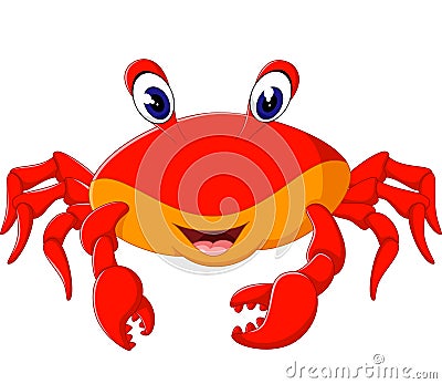 Cute crab Vector Illustration