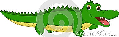 Cute crocodile cartoon Vector Illustration