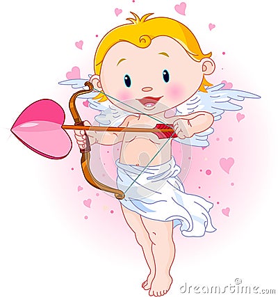 Cute Cupid Vector Illustration