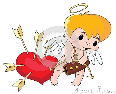 Cute Cupid Vector Illustration