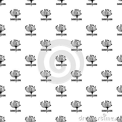 Cute dandelion pattern seamless vector Vector Illustration