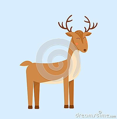 Cute deer concept Vector Illustration