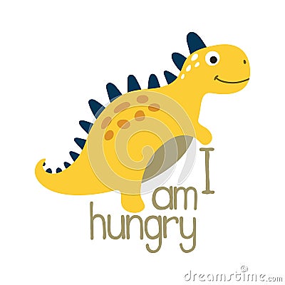 Cute dino illustration Vector Illustration