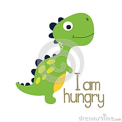 Cute dino illustration Vector Illustration