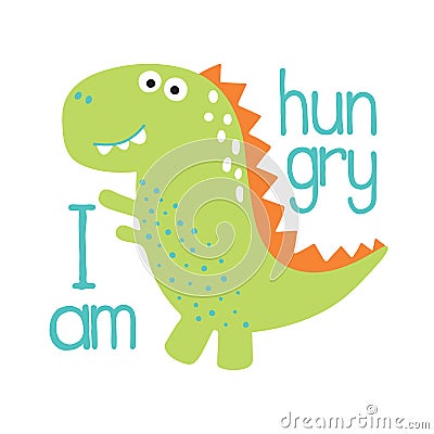 Cute dino illustration Vector Illustration