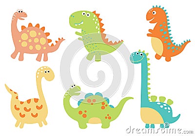 Cute dino illustration Vector Illustration