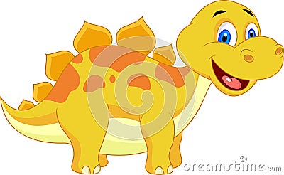 Cute dinosaur cartoon Vector Illustration