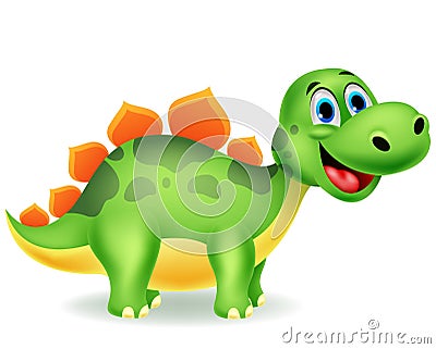 Cute dinosaur cartoon Vector Illustration