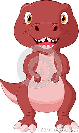 Cute dinosaur cartoon Vector Illustration