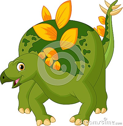 Cute dinosaur cartoon Vector Illustration