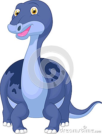 Cute dinosaur cartoon Vector Illustration